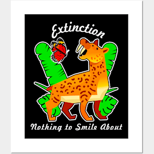 🦖 Smilodon Is Not Smiling about Smilodon Extinction Posters and Art